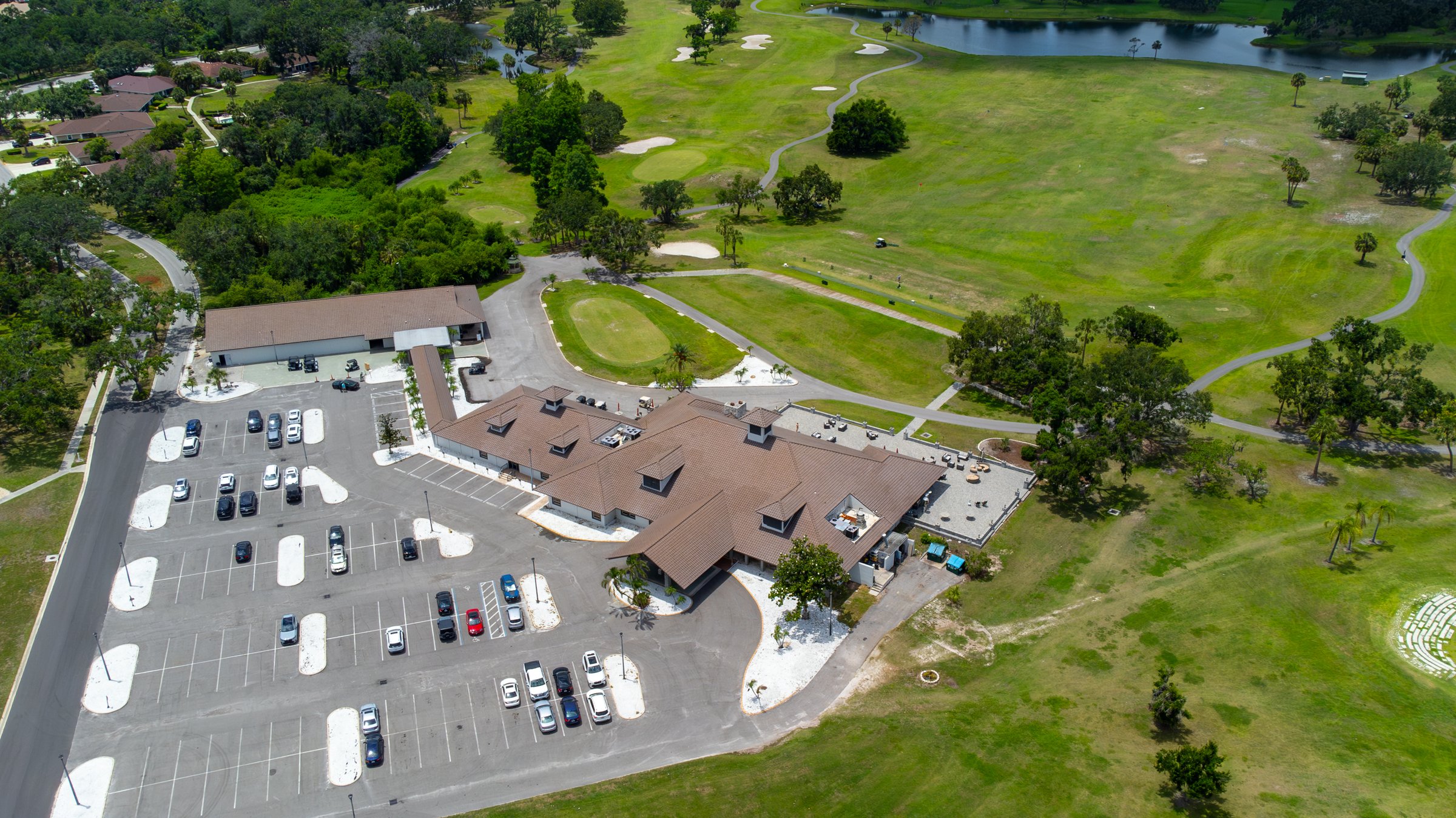 Golf course clubhouse aerial, Sarasota