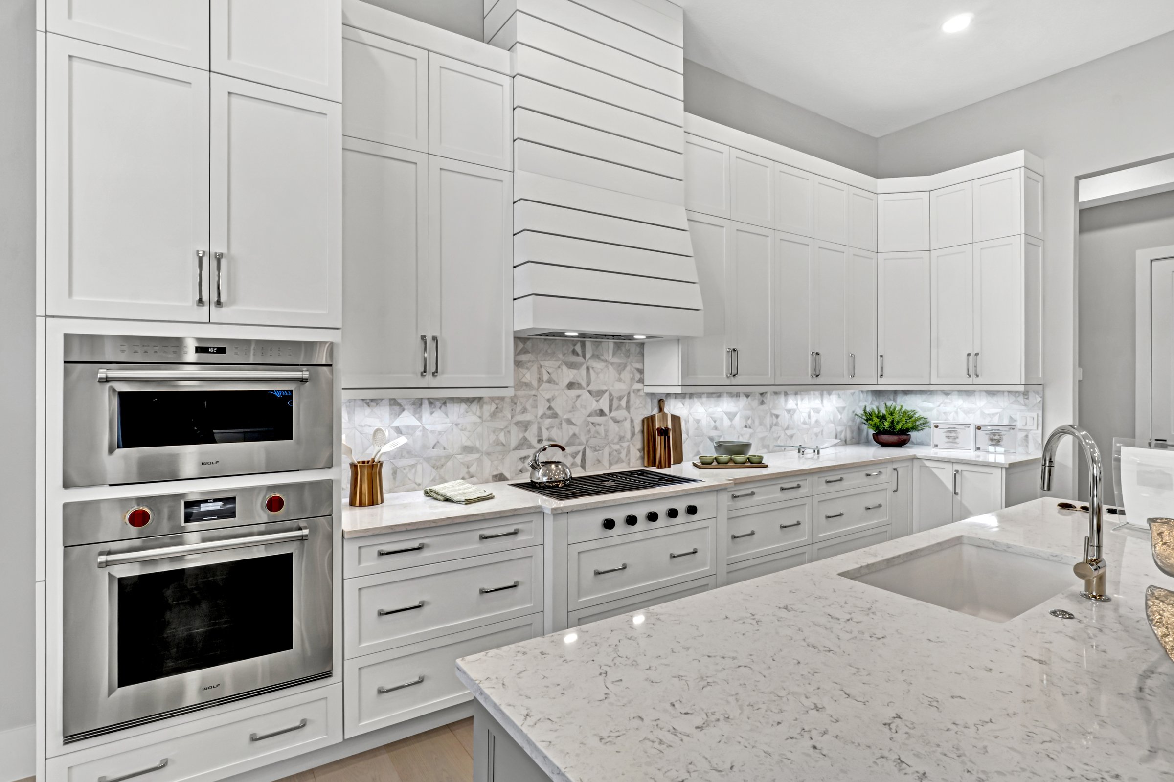 Chef's kitchen with custom hood, Tampa Bay area